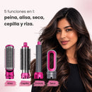 Cepillo Secador 5 en 1: Seca, Alisa, Ondula, Volumen y Protege tu Cabello