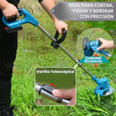 Podadora Inalámbrica 3 en 1 – Corta, Aparar y Desbroza sin Esfuerzo