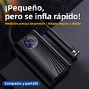Compresor de Aire Portátil con Manómetro – Inflado Rápido (Auto, Moto, Bicicleta)
