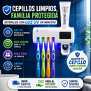 Esterilizador de Cepillo UV + Dispensador 3 en 1 (antibacteriano)